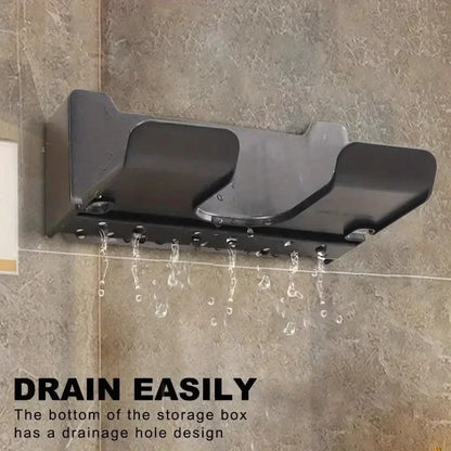 Hair Dryer Holder Wall Dryer Cradle Straightener Stand Hairdryer Organizer Box Toilet Blower Holder Shelf Bathroom Accessories